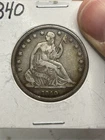 1840 Seated Liberty Half Dollar Looks VF! Rare Type Coin!