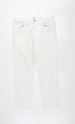 S.Oliver Damen weiß Slim Fit Betsy Jeans Größe 16