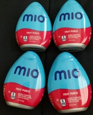 4 Mio Fruit Punch Squeeze Water Liquid Enhancer 1.62 oz Juice Drink Mix Squeeze 