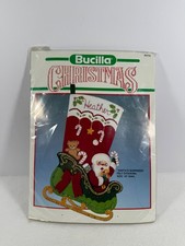 New Bucilla Christmas  Santa  s Surprises  Felt Stocking Kit, 18  Diag