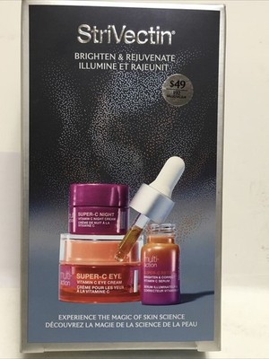 StriVectin Brighten & Rejuvenate Gift Set Trio New in box