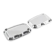 For Harley Street Glide Road King V-Rod Pair Front Brake Master Cylinder Covers