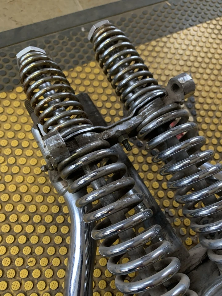 Extended Chopper Springer Front End Harley Knucklehead Panhead Flathead Chrome - Image 4 of 4