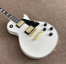 Us warehouse LP White electric guitar HH Pick...