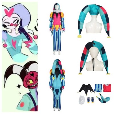 Helluva Boss: Clown Fizzarolli Cosplay women men Costume Halloween party Outfit