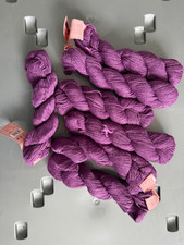 Louisa Harding Orielle DK Yarn Col 25 Damson Purple Lot of 7 Skeins