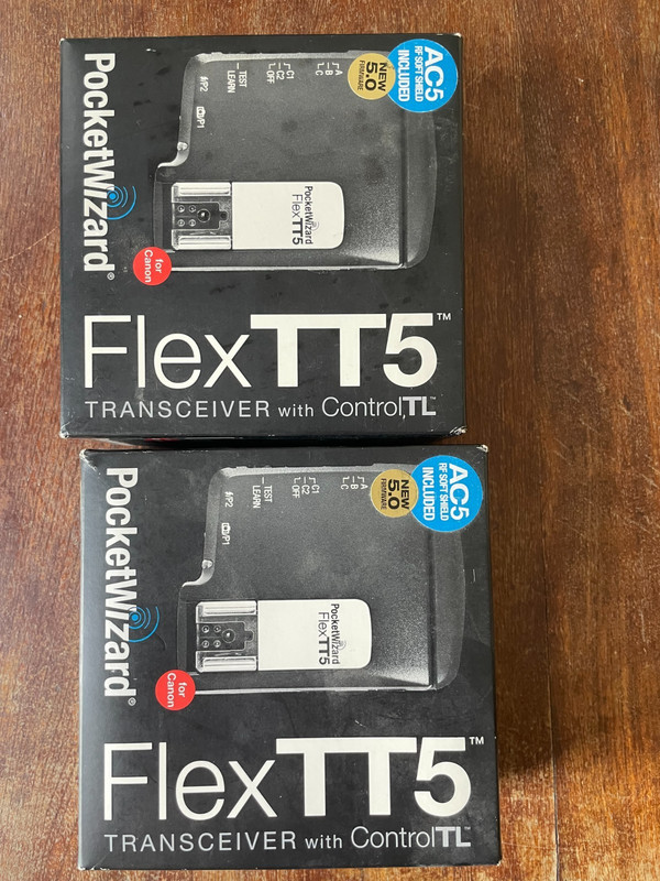 2 - PocketWizard Flex TT5 Transceiver Pocket Wizard for Canon TT5 - USA Seller