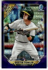 2018 Bowman Dustin Fowler Chrome Rookie of the Year Mojo Purple #/250 #ROYF-DF