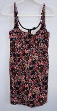 Wild Fable WomenMs Multi Color Floral Short Curduroy Dress Size S #0675