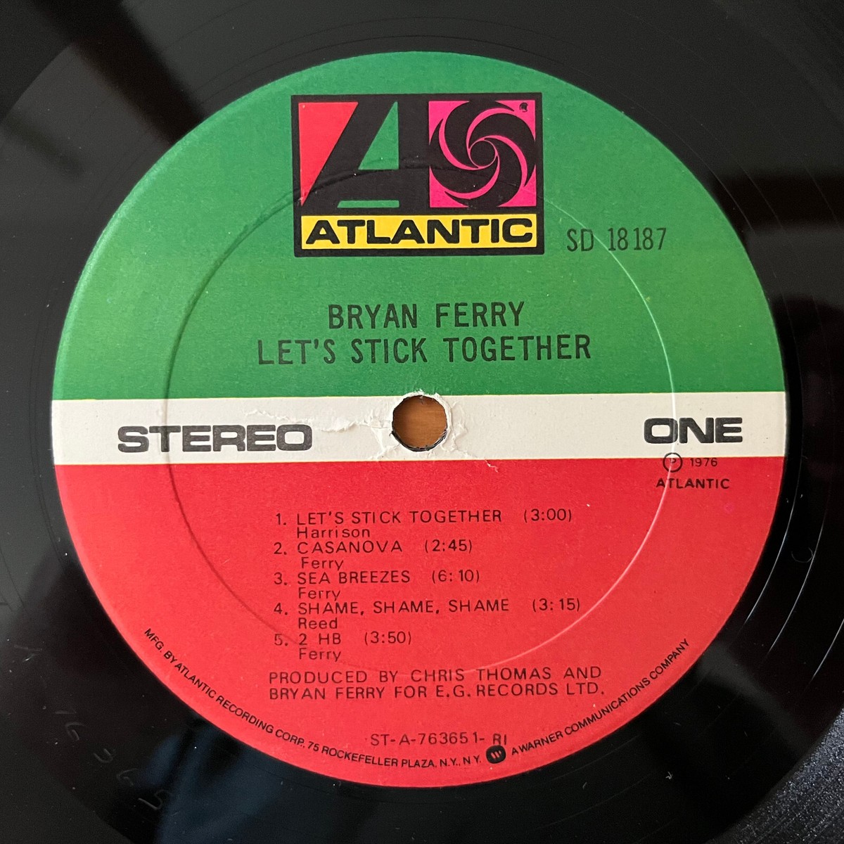 LP - Bryan Ferry (Roxy Music) - Let's Stick Together - 1976