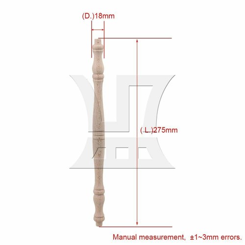 4x H-86 275x18mm Wood Furniture Staircase Baluster Spindle Column for Stair - Picture 4 of 5