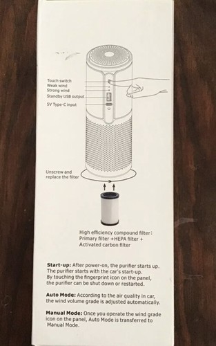 Werwuoo Smart Portable True-HEPA UV Air Purifier - Picture 3 of 5