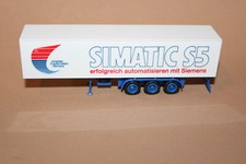Herpa 1:87 LKW 3 Achs Koffer Auflieger SIMATIC S5 Siemens ohne OVP