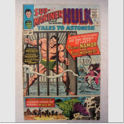 TALES TO ASTONISH #70 VG (4.0) HULK SUBMARINER