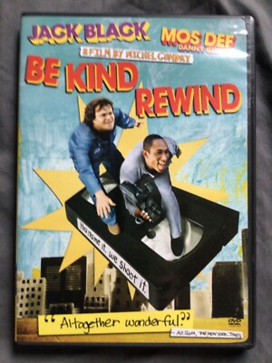 Be Kind Rewind (DVD, 2008) Jack Black Mos Def Michel Gondry