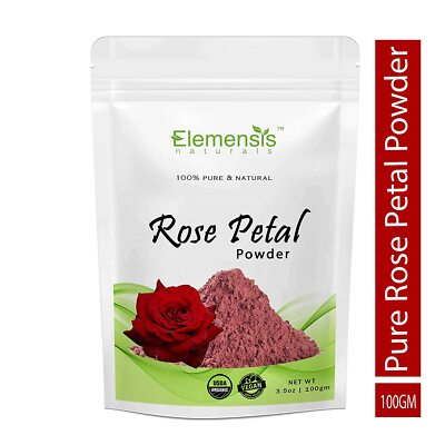 Naturals Pure & Double Filtered Rose Petal Powder For Skin, Face Pack Mask 100 g
