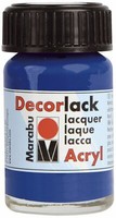 Marabu 1130 39 052 Decorlack Acryl, Mittelblau 052, 15 Ml