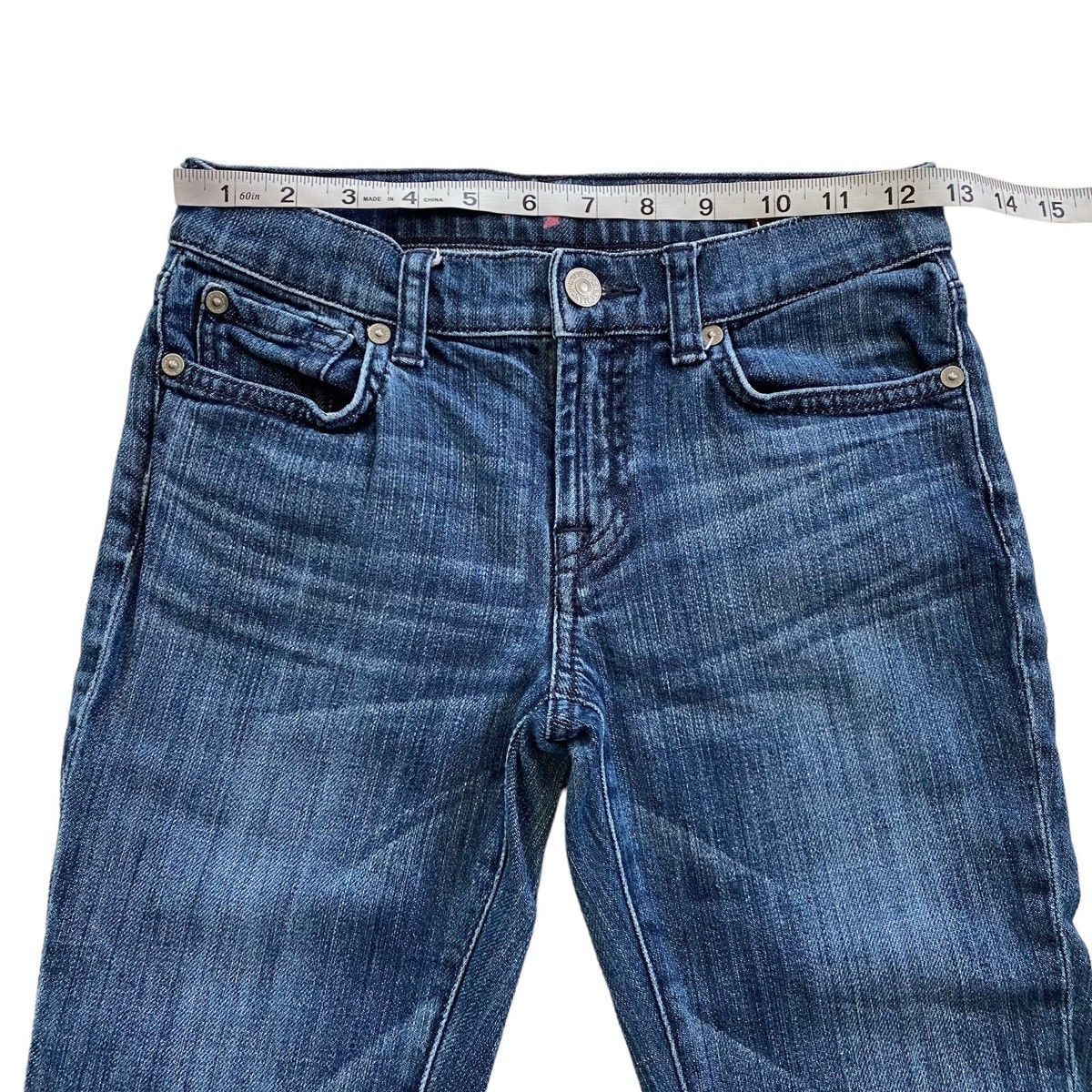 Jean Fille 7 For All Mankind Roxanne - Taille 12 Ans - NEUF Avec étiquettes - Bleu