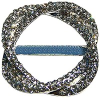 The Buckle Boutique Intertwined Rhinestone Circle Ribbon Slide Buckle, New, Free The Buckle Boutique Intertwined Rhinestone Circle Ribbon Slide Buckle, New, Free