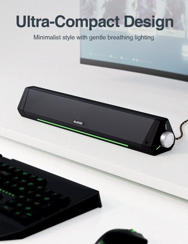 Computer Speakers Bluetooth Soundbar HiFi Stereo 3.5mm Aux-in Connection USB ... - 第 2/8 張圖片