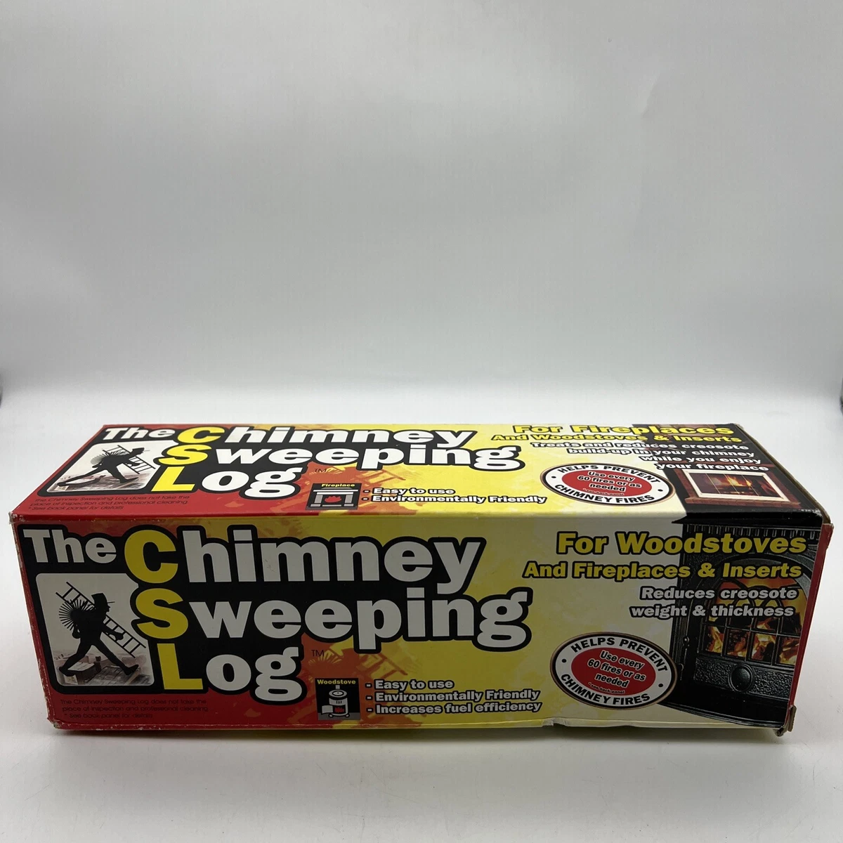 CSL - Creosote Sweeping Log for Fireplaces and Woodstoves, Chimney  Maintenance F 21363824003 | eBay