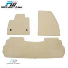 Fits 17-24 Cadillac XT5 Beige Nylon Floor Mats Front Back Carpets Guard Liner