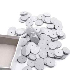 Dental Lab Silicone Polishers Rubber Polishing Wheels Burs Porcelain White Grey