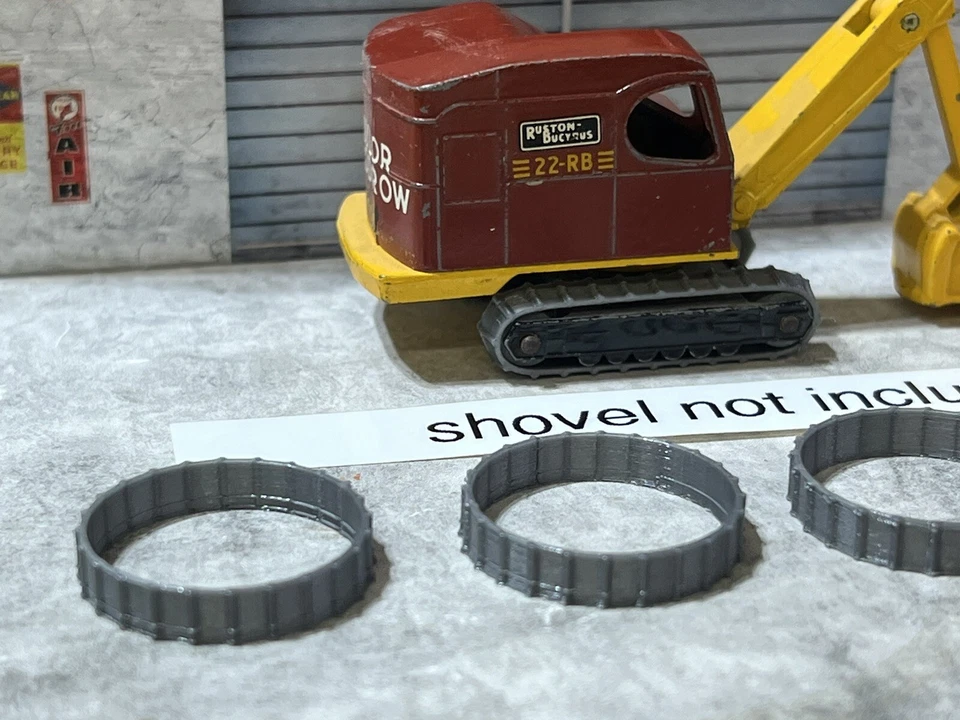 Lesney Matchbox Major Pack  Ruston Bucyrus 22-RB Shovel #4 Grey (TRACKS ONLY) - Image 2 of 3