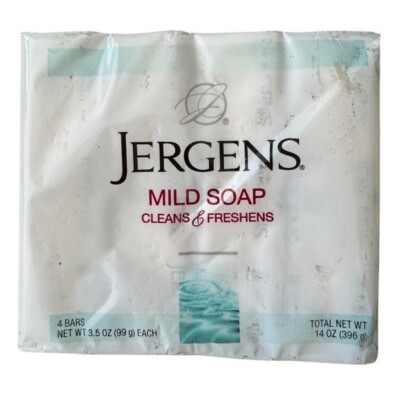 Jergens Mild Soap Cleans & Freshens 4-Pack Bars