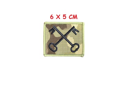 British Army 2nd Division Cross Key Military Sew on Patch Jacket Jeans ...