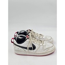 Nike Boys Court Borough Low 2 SE DM0110-100 "White Very Berry" Casual Shoes 6.5Y