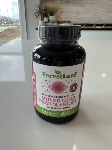 ForestLeaf Myo & D-Chiro Inositol + Folate 120 Caps NEW Exp 7/2025 Forest Leaf