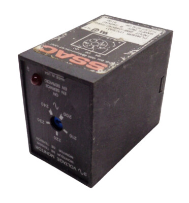 SSAC PLM6405 VOLTAGE MONITOR PC390 200-240VAC/60HZ 8AMPS