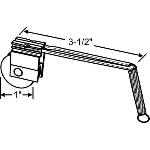 Strybuc Screen Roller with Spring 1in Nylon PSR 28 10-315 - Picture 1 of 1