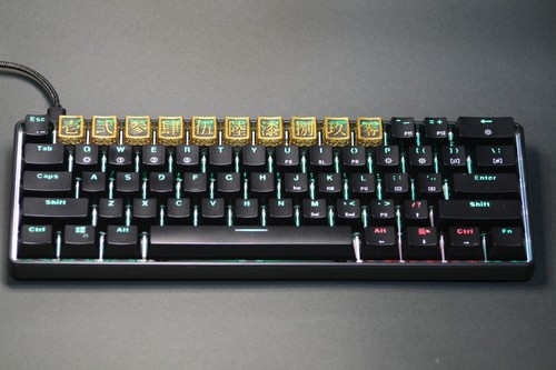 KANJI number Artisan Keycap ,CherryMX axis Japanese numeric keys - 第 4/8 張圖片