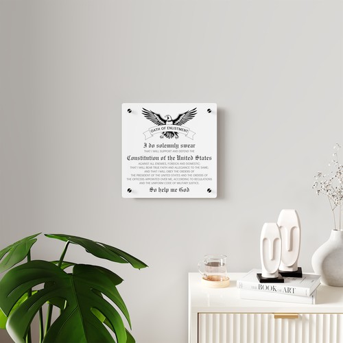 Oath Of Enlistment Acrylic Wall Art Panels - Picture 12 of 13