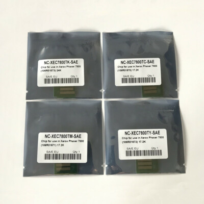 106R01570 106R01571 106R01572 106R01573 Toner Chip for Xerox Phaser 7800 (DMO) 