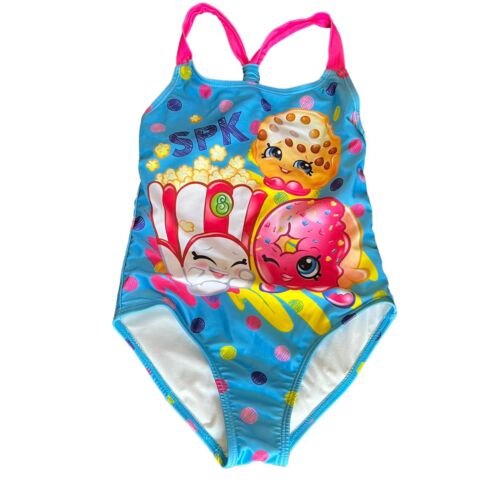 Shopkins Character Graphic Swimsuit Girls Size S - Picture 1 of 9