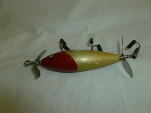 Vintage 3-1/4 Inch Unbranded Wood (South Bend Surf-Oreno?) Lure Lot H-444 - 第 4/11 張圖片