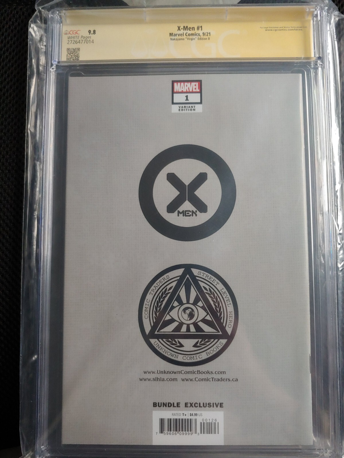 X-MEN #1 SIGNED 9.8 NAKAYAMA EXCLUSIVE YELLOW VIRGIN VARIANT CGC GRADED CVR B SS photo 2
