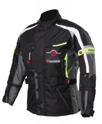 Modeka El Chango Kids Children Motorcycle Jacket Waterproof Scooter Jacket Black Yellow