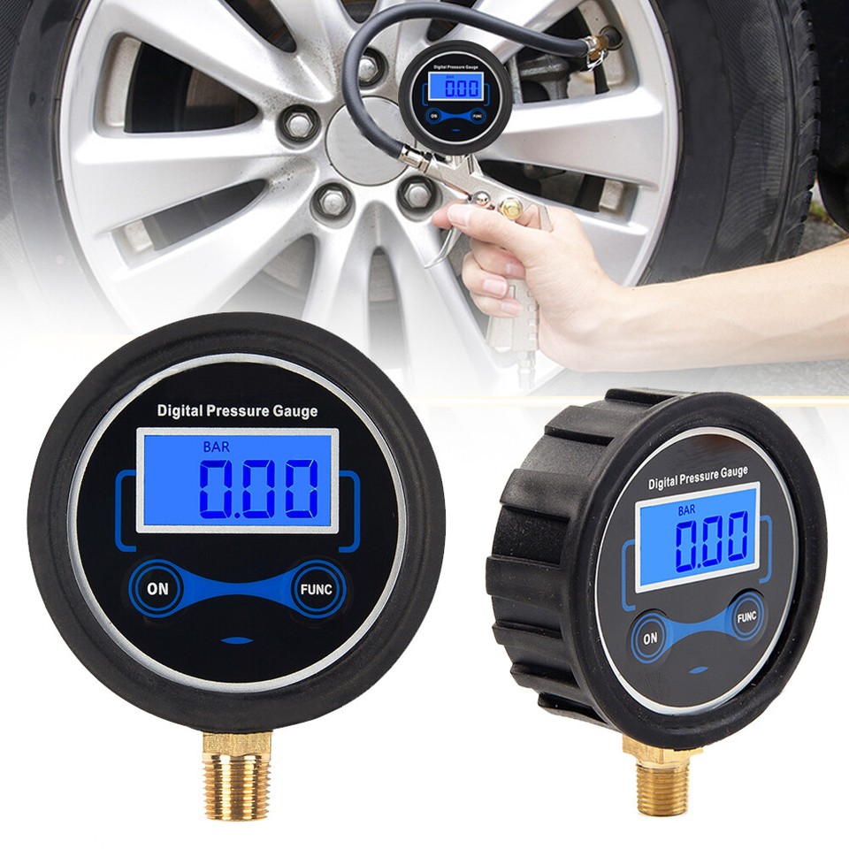 0200PSI LCD Digital Tires Pressure Gauge Car Tyre Air PSI Meter Tester