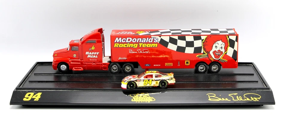 #94 Elliott McDonald Transporter & Gold Chrome Car Racing Champions Diecast 1:64 - Image 3 of 4