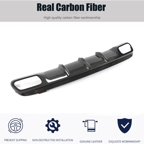 For Mercedes Benz X156 GLA45 2015-2016 Carbon Fiber Rear Bumper Diffuser Lip - Picture 2 of 12
