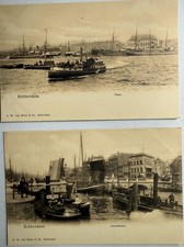 Lot Of Two Rotterdam Unused Post Card?s Maas And Leuvehaven Harbor Ship?s