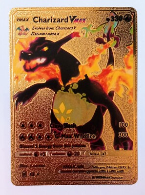 POKEMON VMAX GOLD CHARIZARD MINT CONDITION | eBay