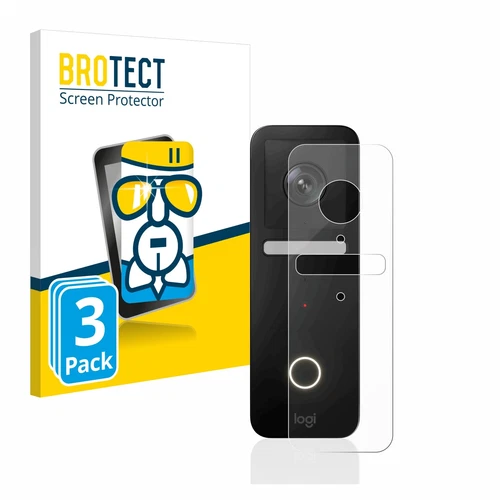3x BROTECT Schutz Glas Panzer Folie für Logitech Circle View Doorbell Zubehör
