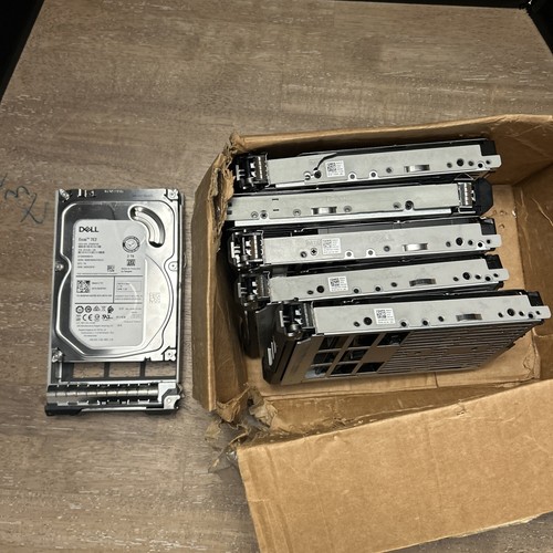 (LOT OF 5) Dell Exos 7E2 2TB 3.5" Enterprise HDD SATA Desktop Hard Drives