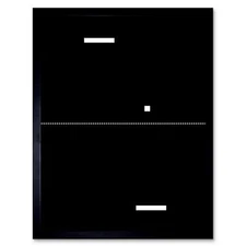 Painting Digital Video Game Pong Tennis 12X16 Inch Framed Art Print