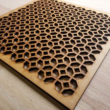 Trellis Grate Decorative Screen Radiator Cabinet Cover square MDF Panel Wall 019